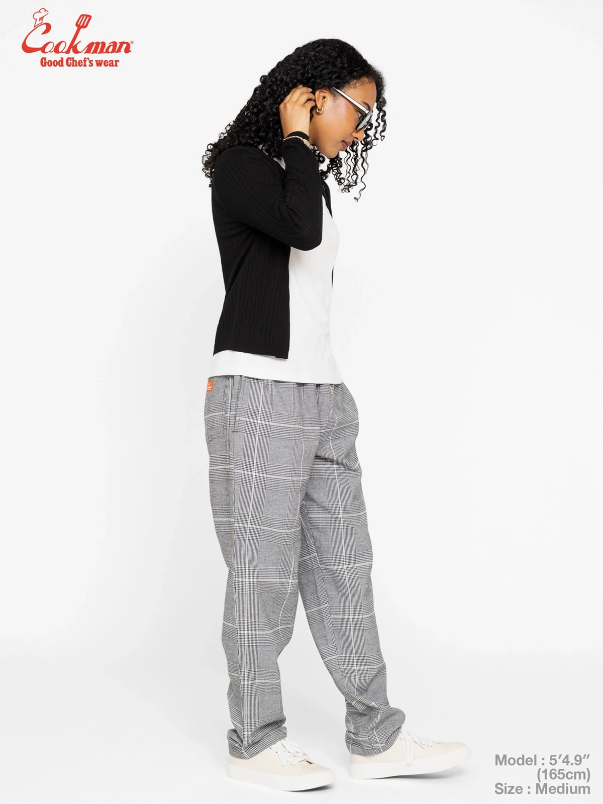 �����եѥ�� Chef Pants Glen Check Black