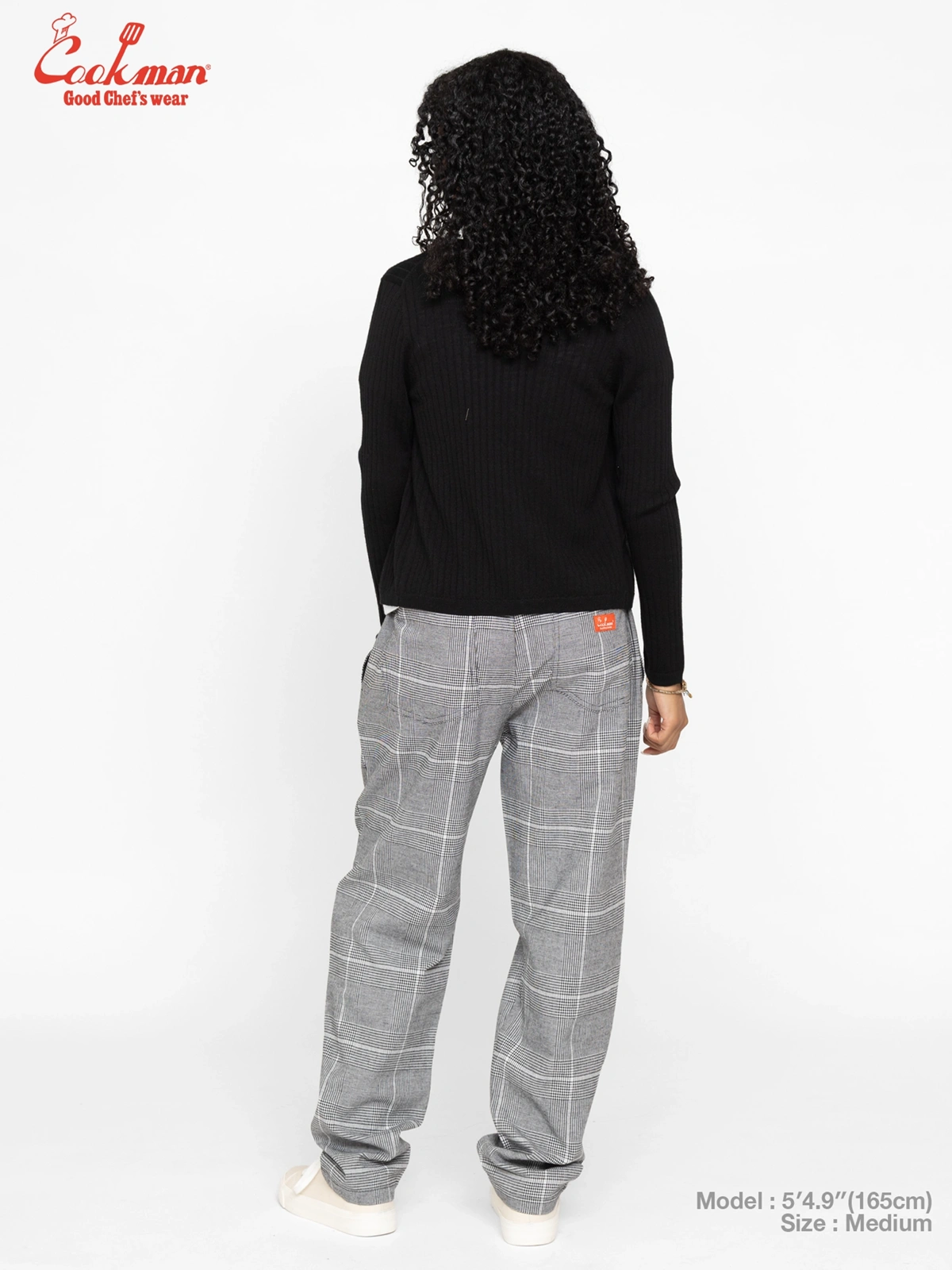 �����եѥ�� Chef Pants Glen Check Black