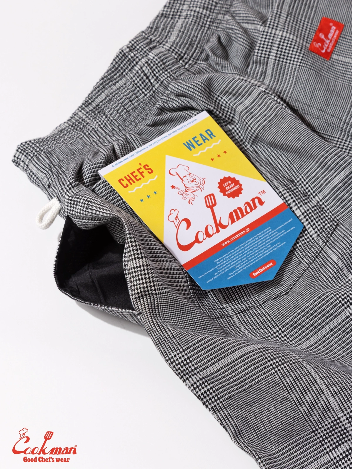 �����եѥ�� Chef Pants Glen Check Black