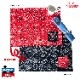 ơ֥ޥå Table Pocket Mat Reversible Paisley Red & Black