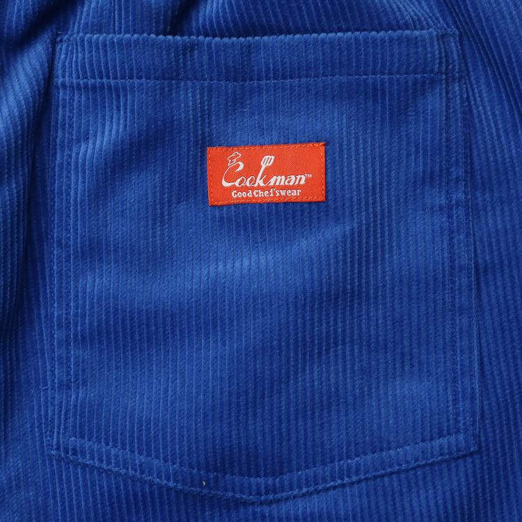 եѥ Chef Pants Short Corduroy  Royal Blue