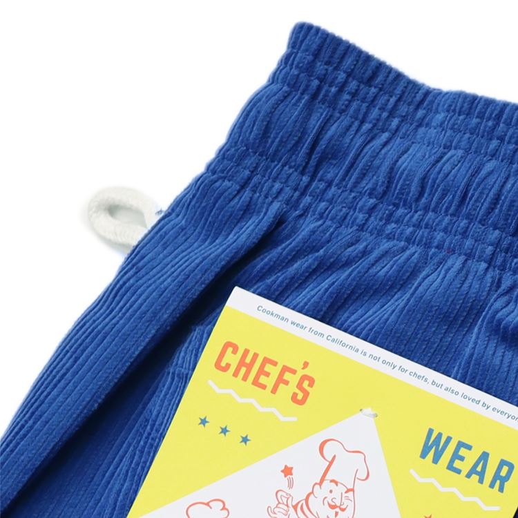 եѥ Chef Pants Short Corduroy  Royal Blue