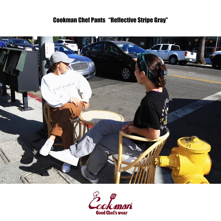 �����եѥ�� Chef Pants Reflective StripeGray