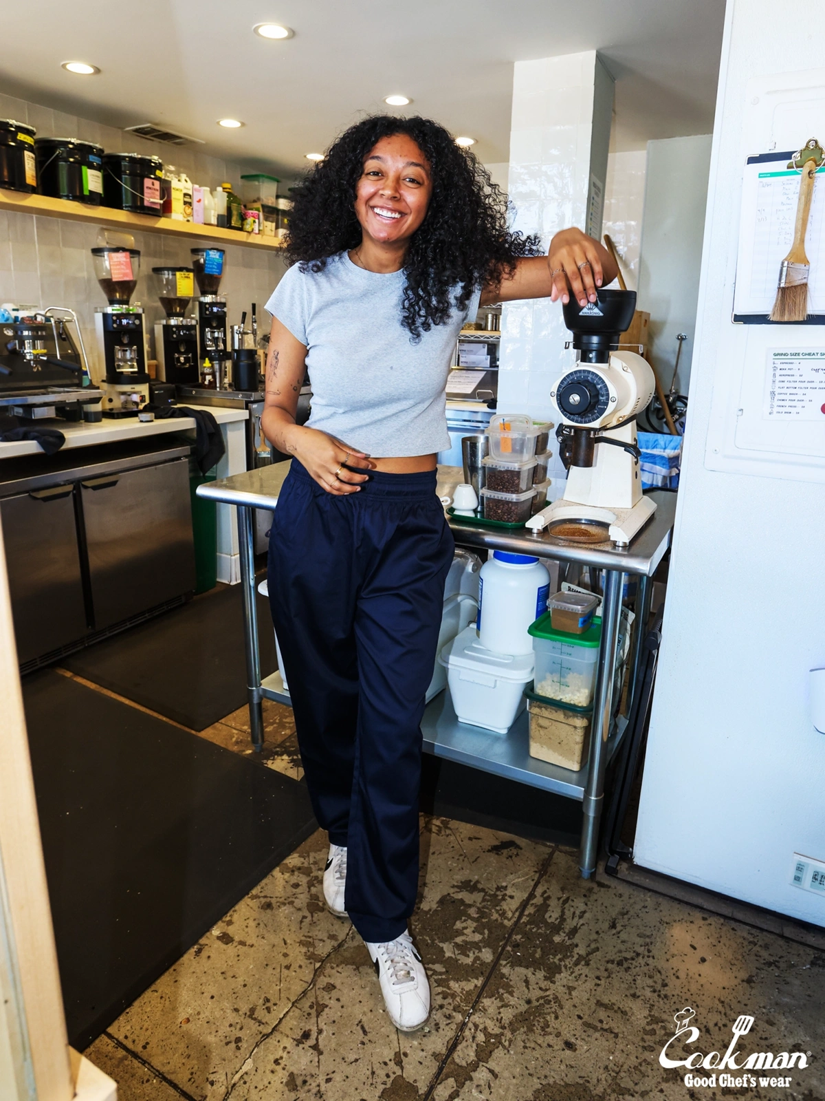 �����եѥ�� Chef Pants Deep Navy
