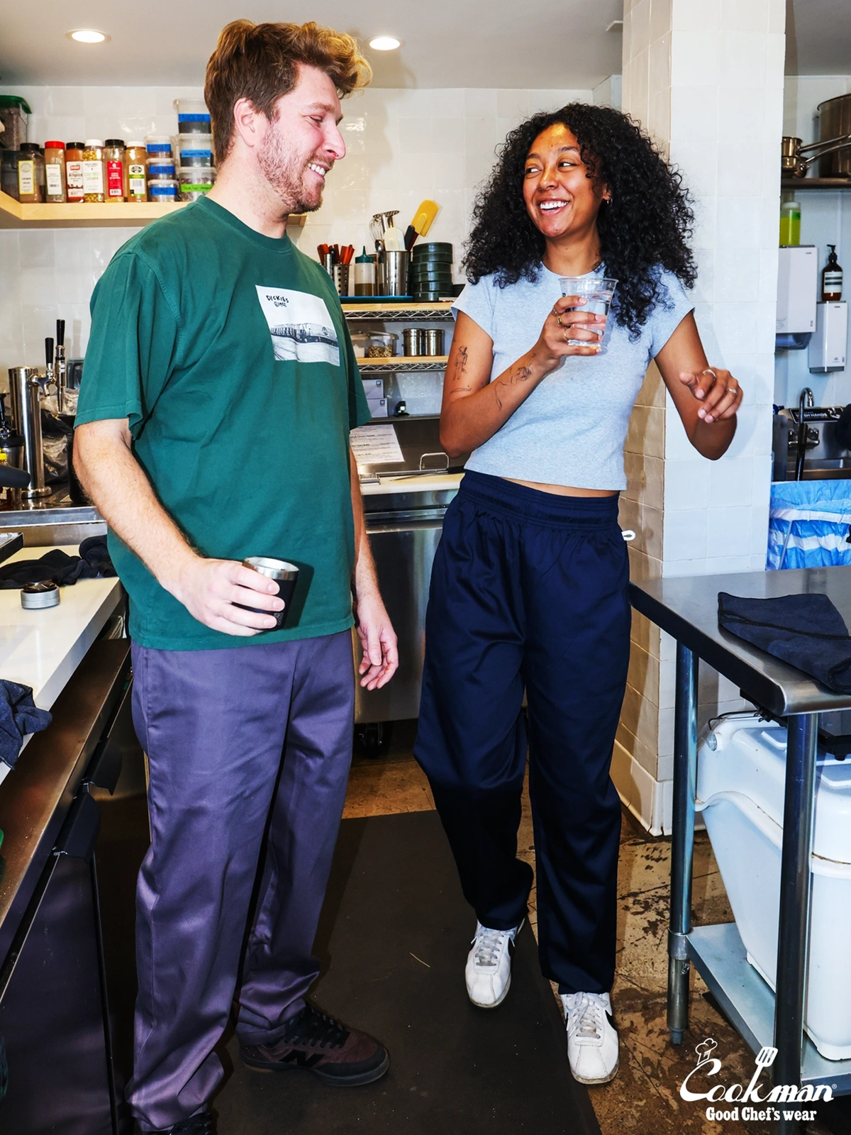 �����եѥ�� Chef Pants Deep Navy