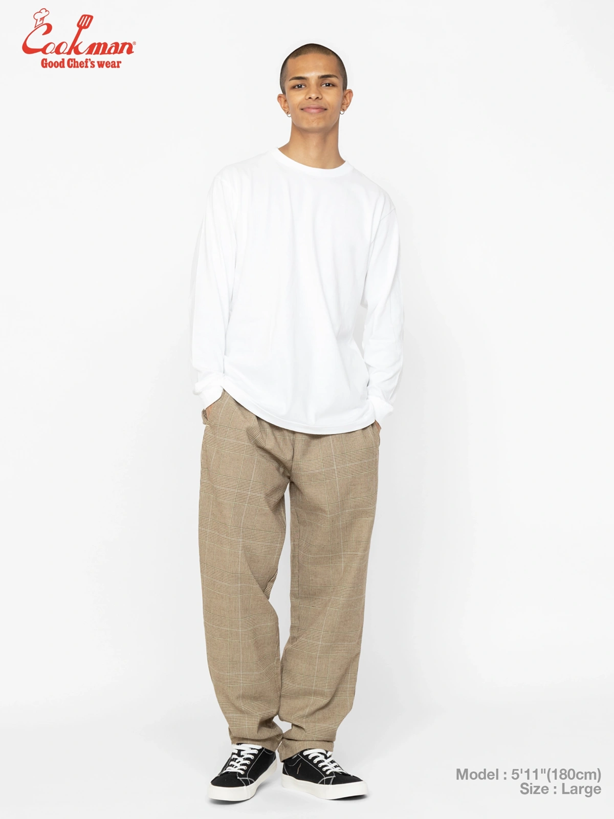 �����եѥ�� Chef Pants Glen Check Brown