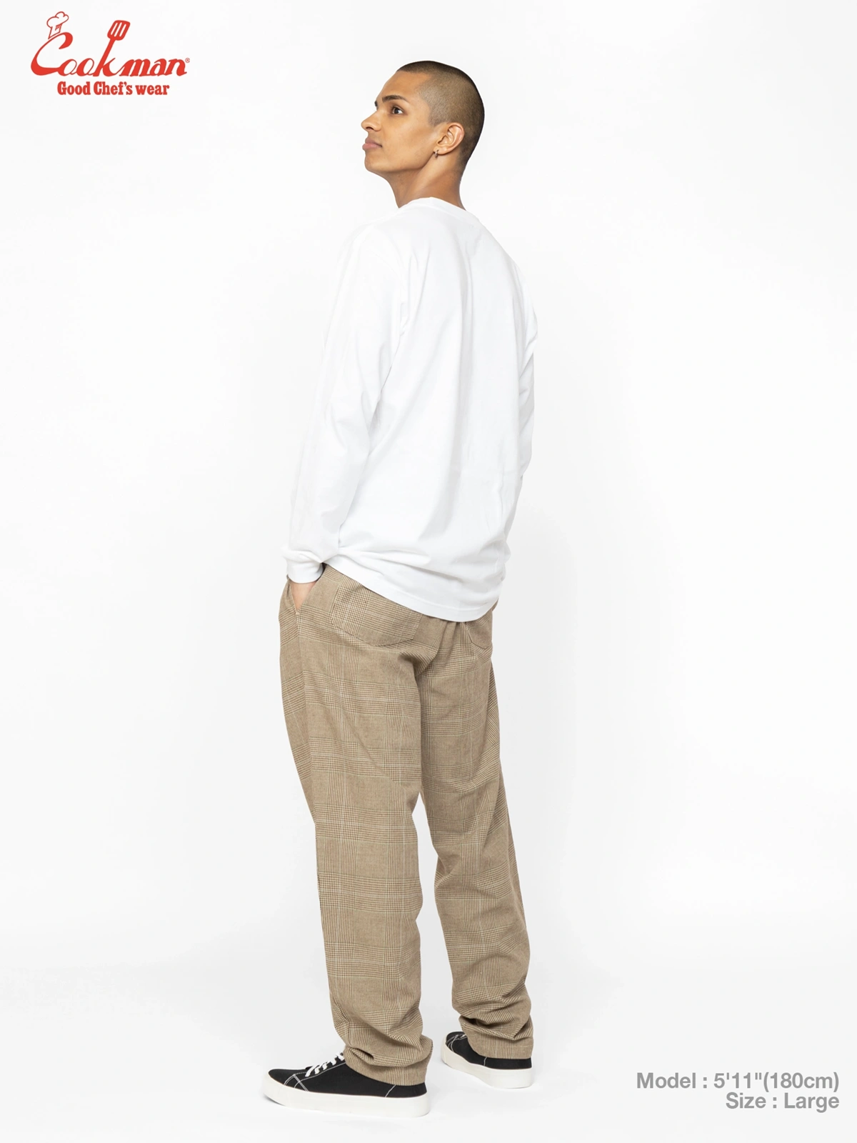 �����եѥ�� Chef Pants Glen Check Brown
