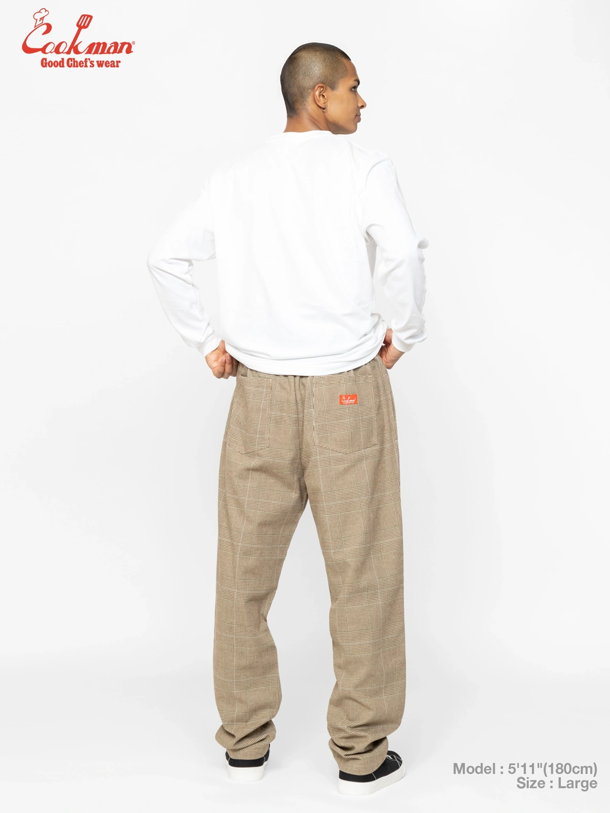 �����եѥ�� Chef Pants Glen Check Brown