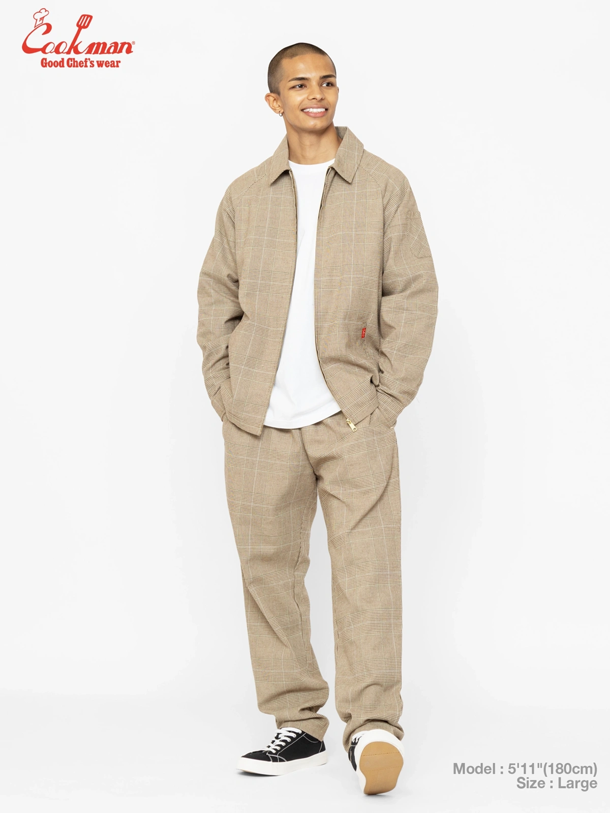 �����եѥ�� Chef Pants Glen Check Brown