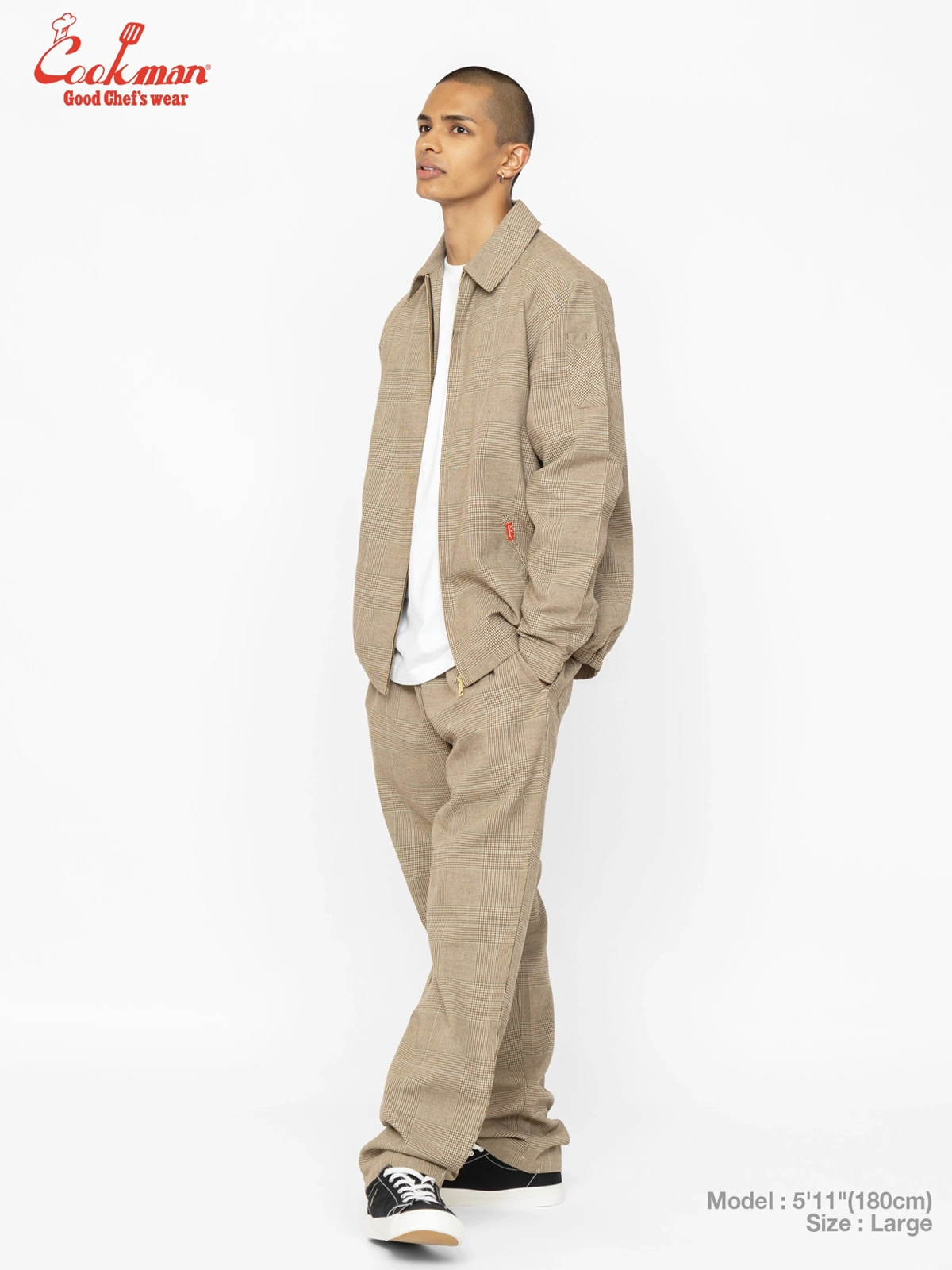 �����եѥ�� Chef Pants Glen Check Brown