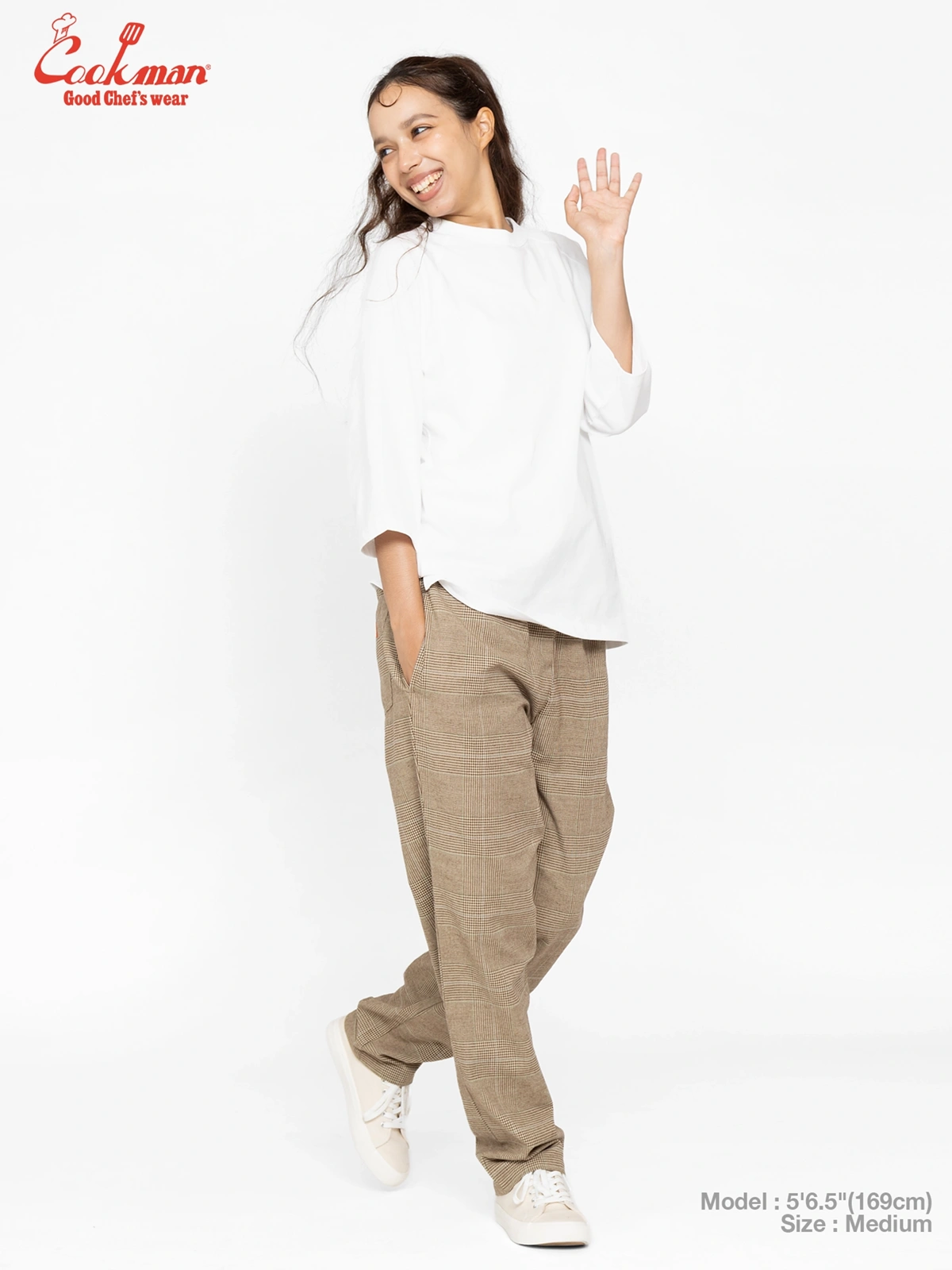 �����եѥ�� Chef Pants Glen Check Brown