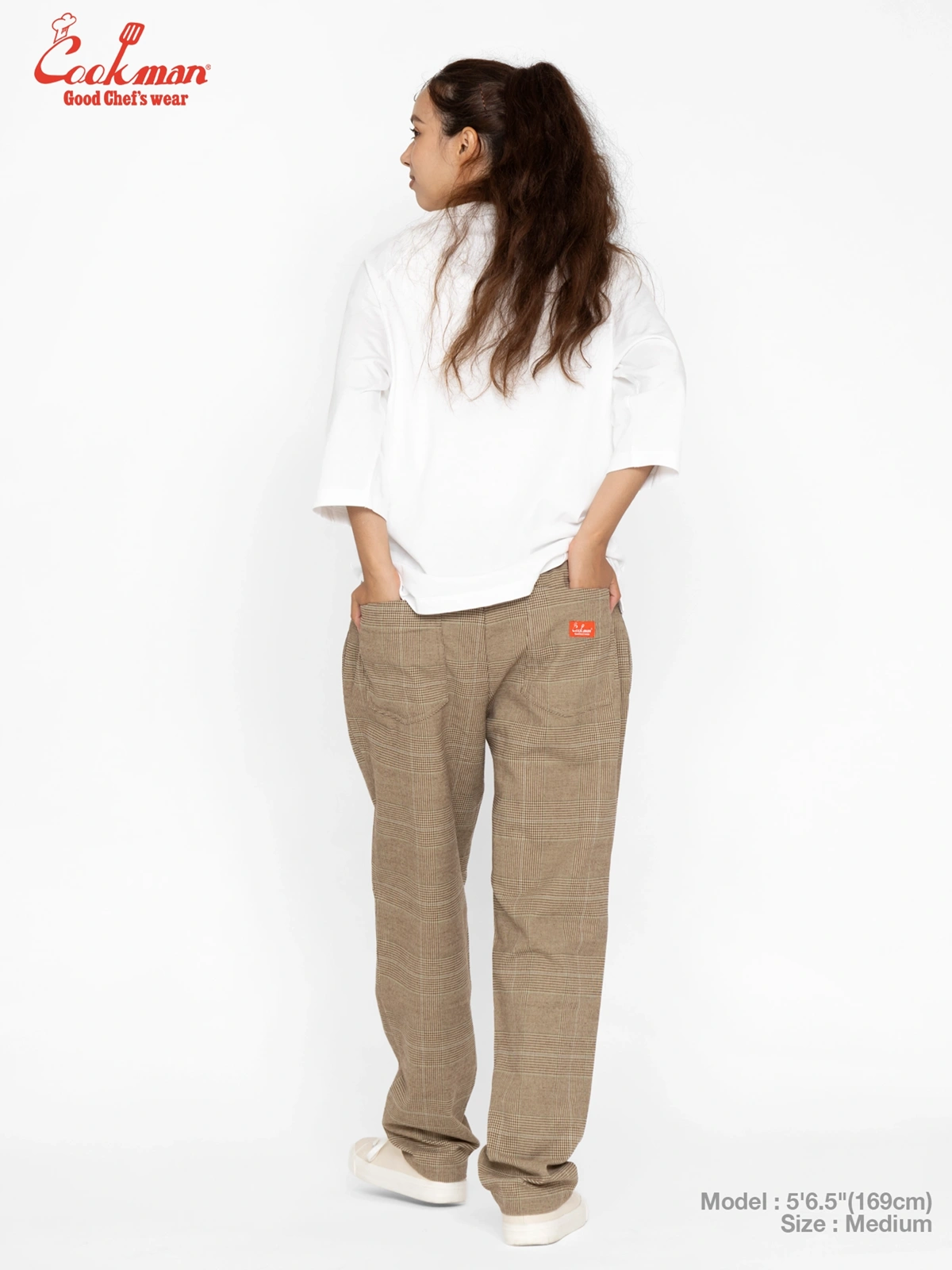 �����եѥ�� Chef Pants Glen Check Brown