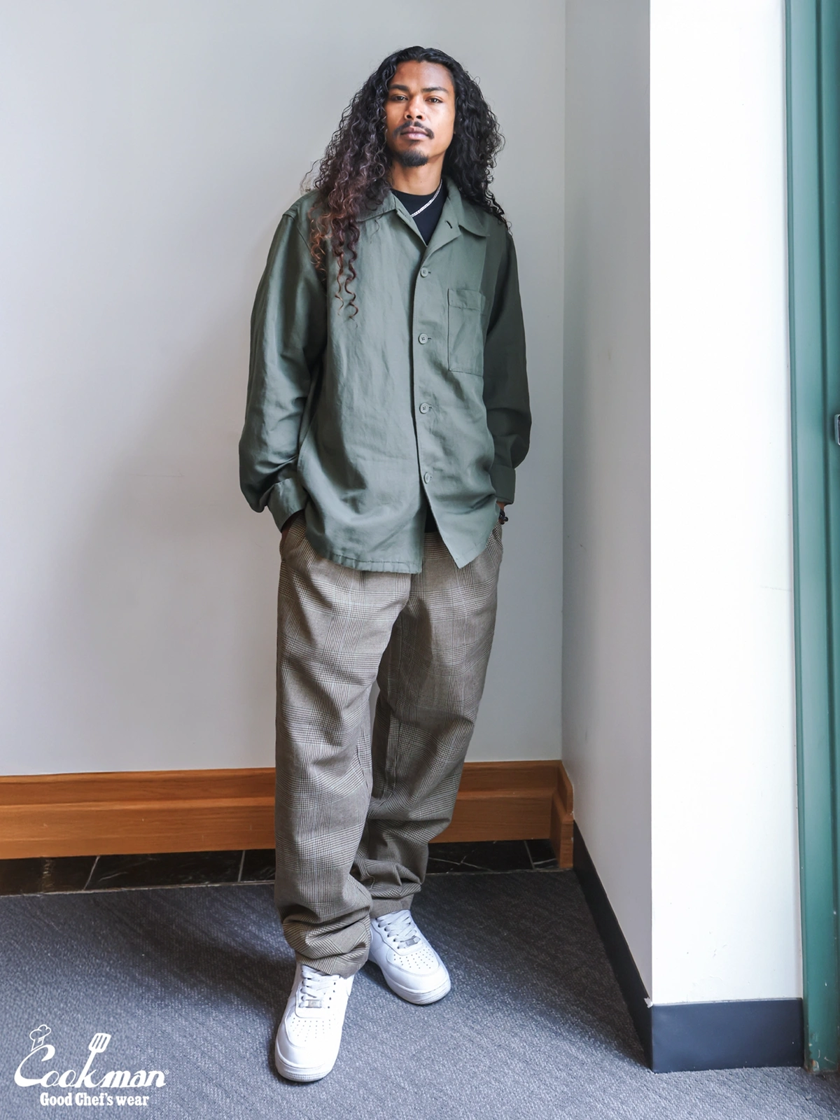 �����եѥ�� Chef Pants Glen Check Brown