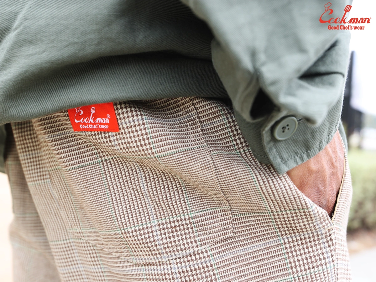 �����եѥ�� Chef Pants Glen Check Brown