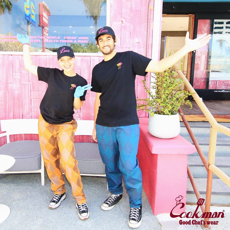 �����եѥ�� Chef Pants Argyle Navy