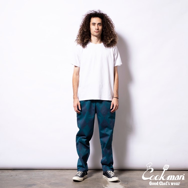 �����եѥ�� Chef Pants Argyle Navy