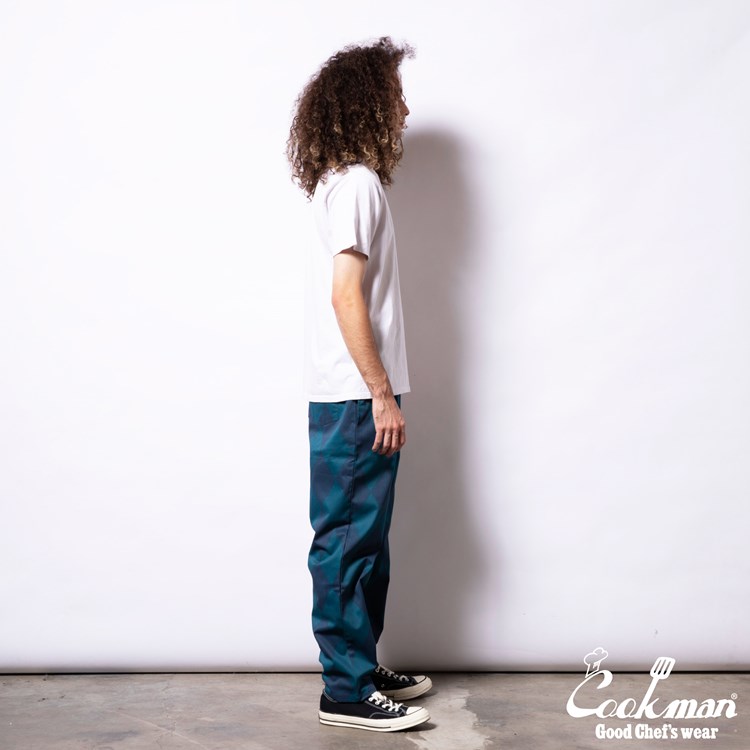�����եѥ�� Chef Pants Argyle Navy