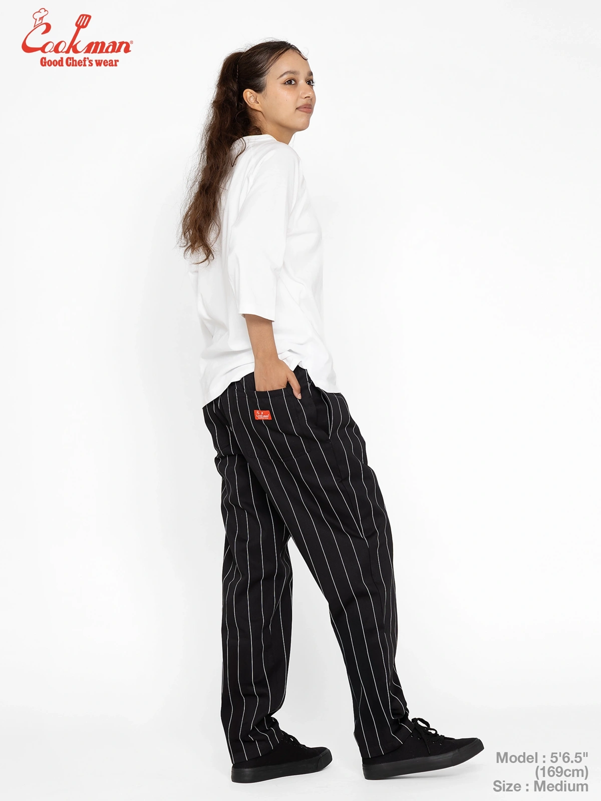 �����եѥ�� Chef Pants Pencil Stripe Black