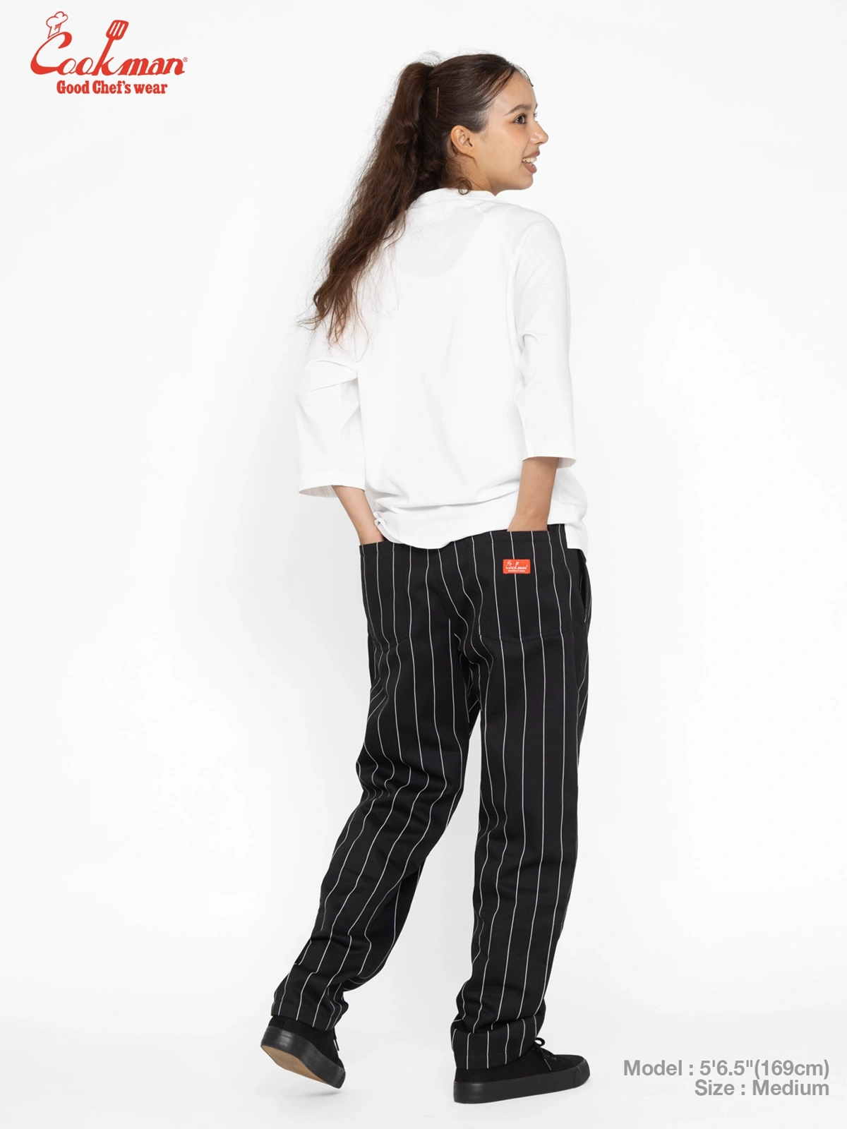 �����եѥ�� Chef Pants Pencil Stripe Black