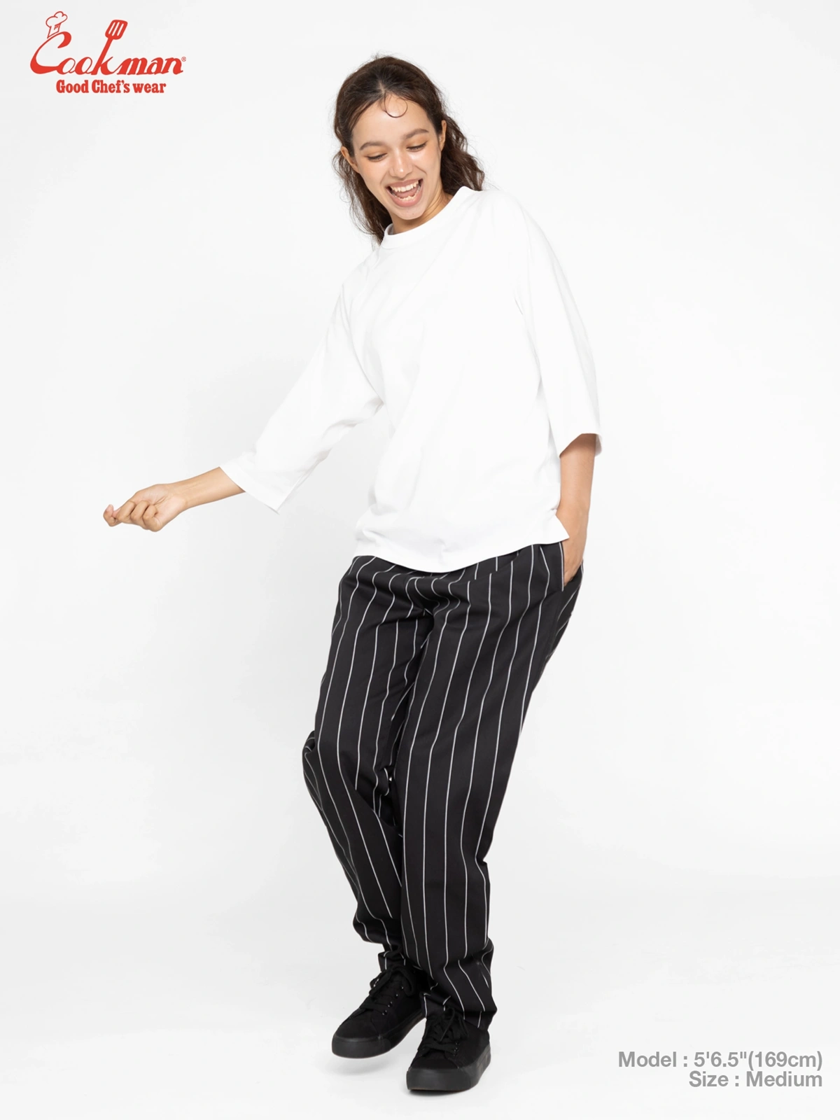�����եѥ�� Chef Pants Pencil Stripe Black