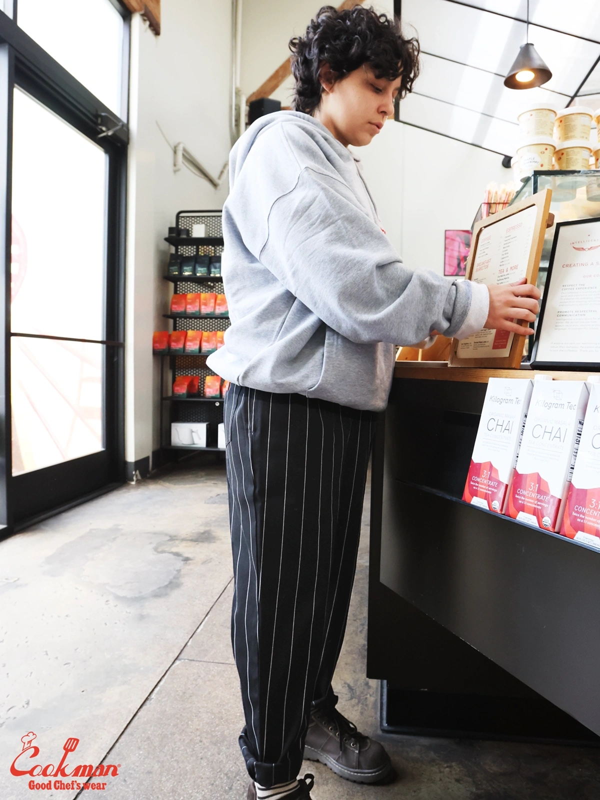 �����եѥ�� Chef Pants Pencil Stripe Black