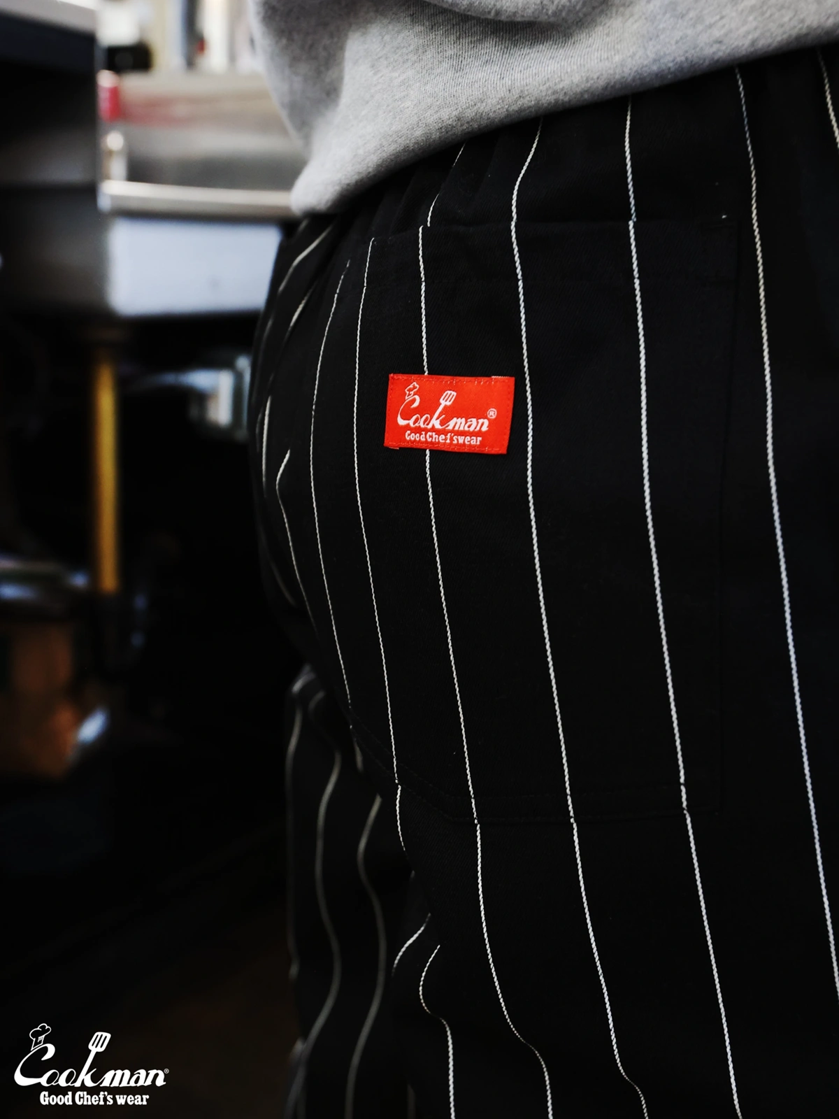 �����եѥ�� Chef Pants Pencil Stripe Black