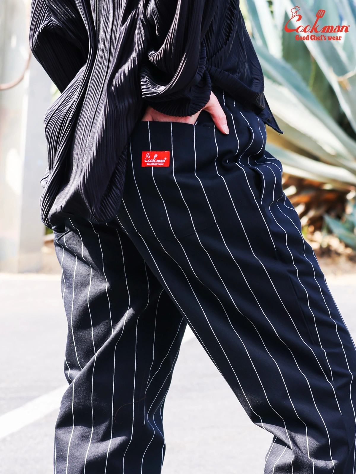 �����եѥ�� Chef Pants Pencil Stripe Black