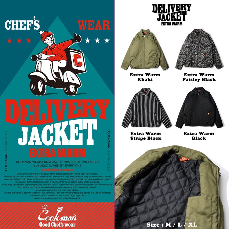 �ǥ�Х꡼���㥱�å� Delivery Jacket EX Warm Stripe Black
