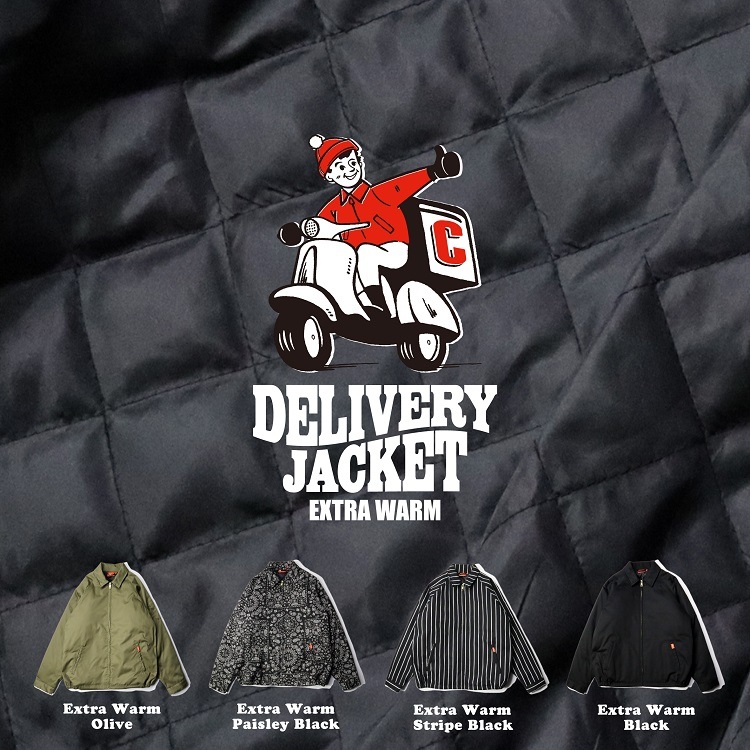�ǥ�Х꡼���㥱�å� Delivery Jacket EX Warm Stripe Black