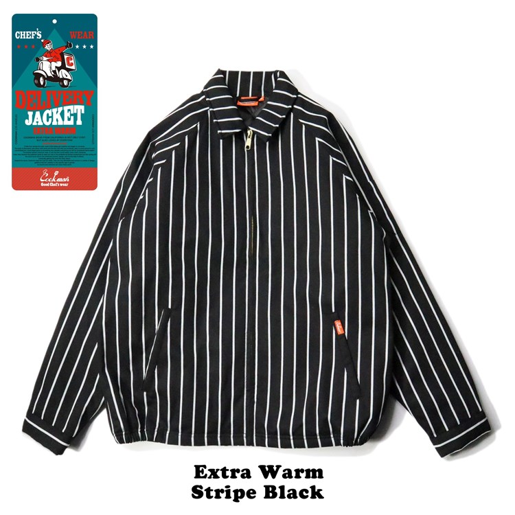 �ǥ�Х꡼���㥱�å� Delivery Jacket EX Warm Stripe Black