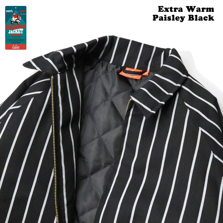 �ǥ�Х꡼���㥱�å� Delivery Jacket EX Warm Stripe Black