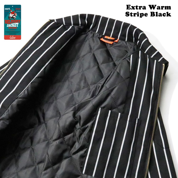�ǥ�Х꡼���㥱�å� Delivery Jacket EX Warm Stripe Black