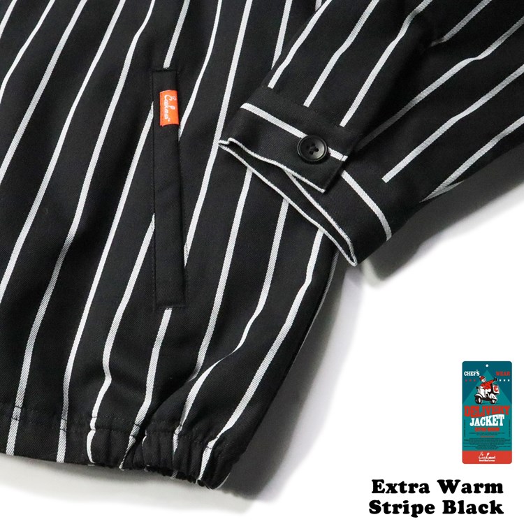�ǥ�Х꡼���㥱�å� Delivery Jacket EX Warm Stripe Black