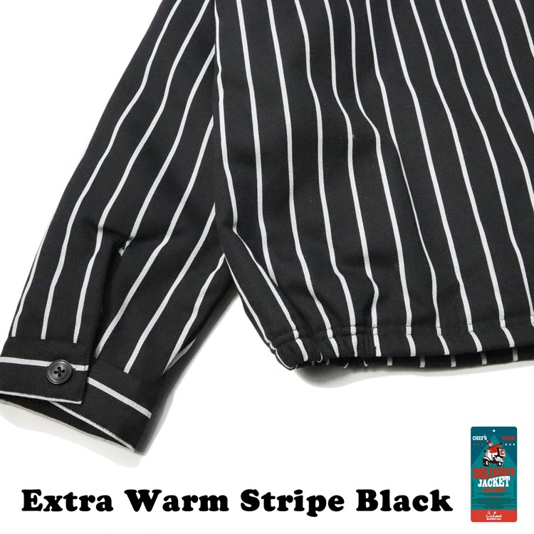 �ǥ�Х꡼���㥱�å� Delivery Jacket EX Warm Stripe Black