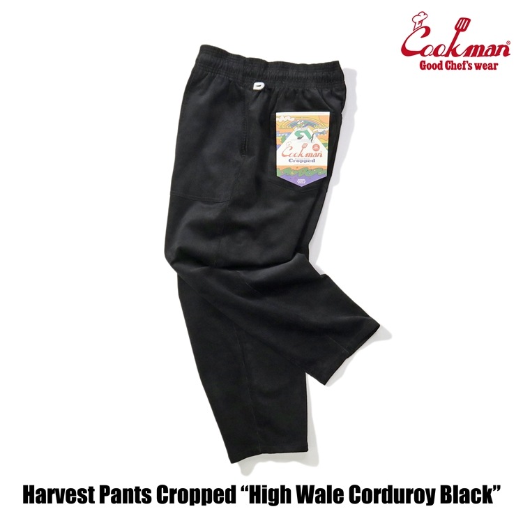 �ϡ��٥��ȥѥ�� Harvest Pants Cropped High Wale Corduroy Black