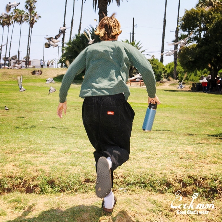 �ϡ��٥��ȥѥ�� Harvest Pants Cropped High Wale Corduroy Black