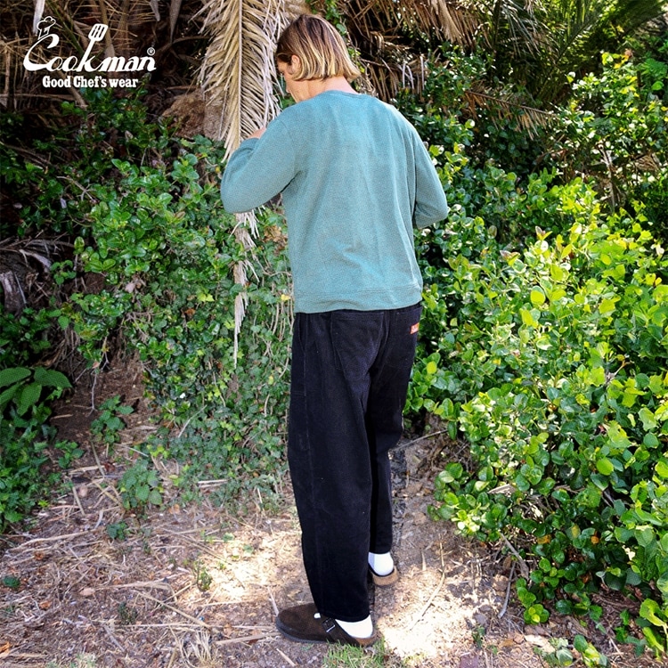 �ϡ��٥��ȥѥ�� Harvest Pants Cropped High Wale Corduroy Black