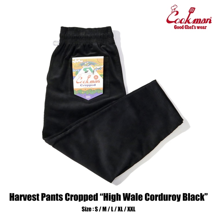�ϡ��٥��ȥѥ�� Harvest Pants Cropped High Wale Corduroy Black
