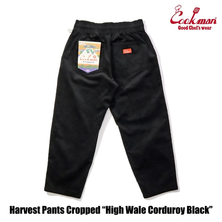 �ϡ��٥��ȥѥ�� Harvest Pants Cropped High Wale Corduroy Black