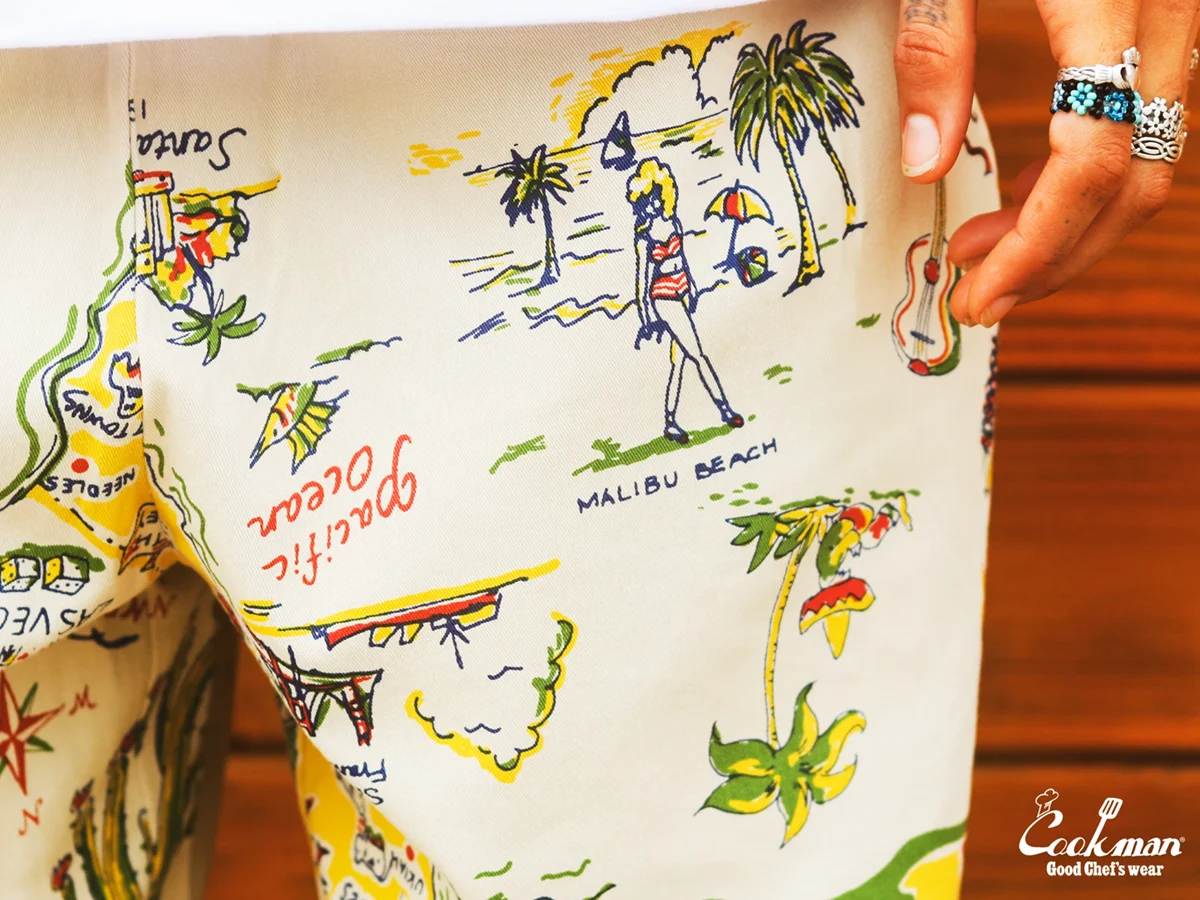 �����եѥ�� Chef Pants Souvenir Map California