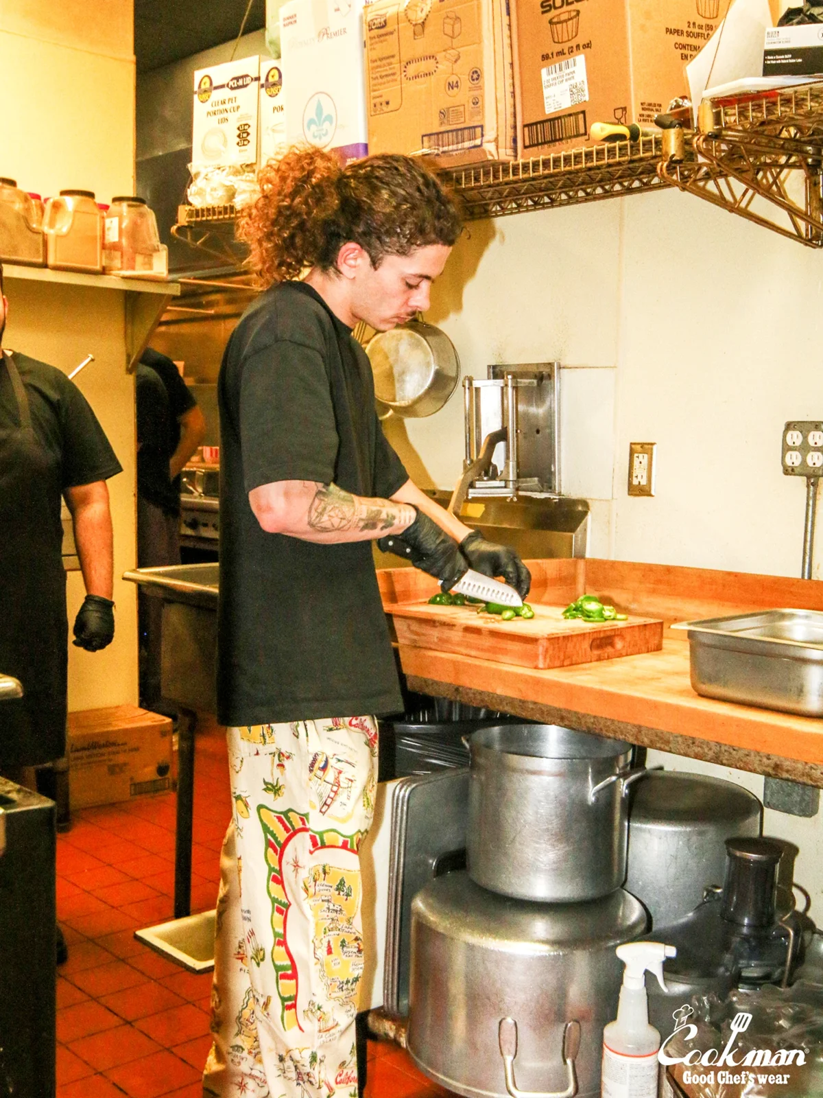 �����եѥ�� Chef Pants Souvenir Map California