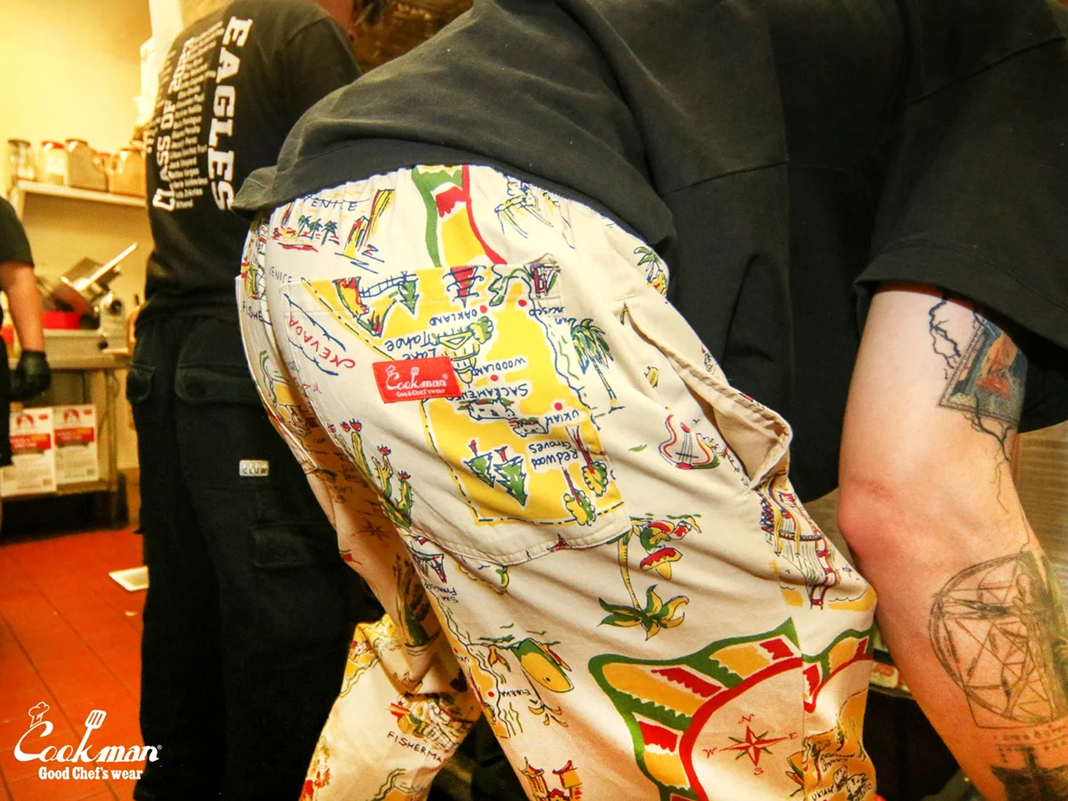 �����եѥ�� Chef Pants Souvenir Map California