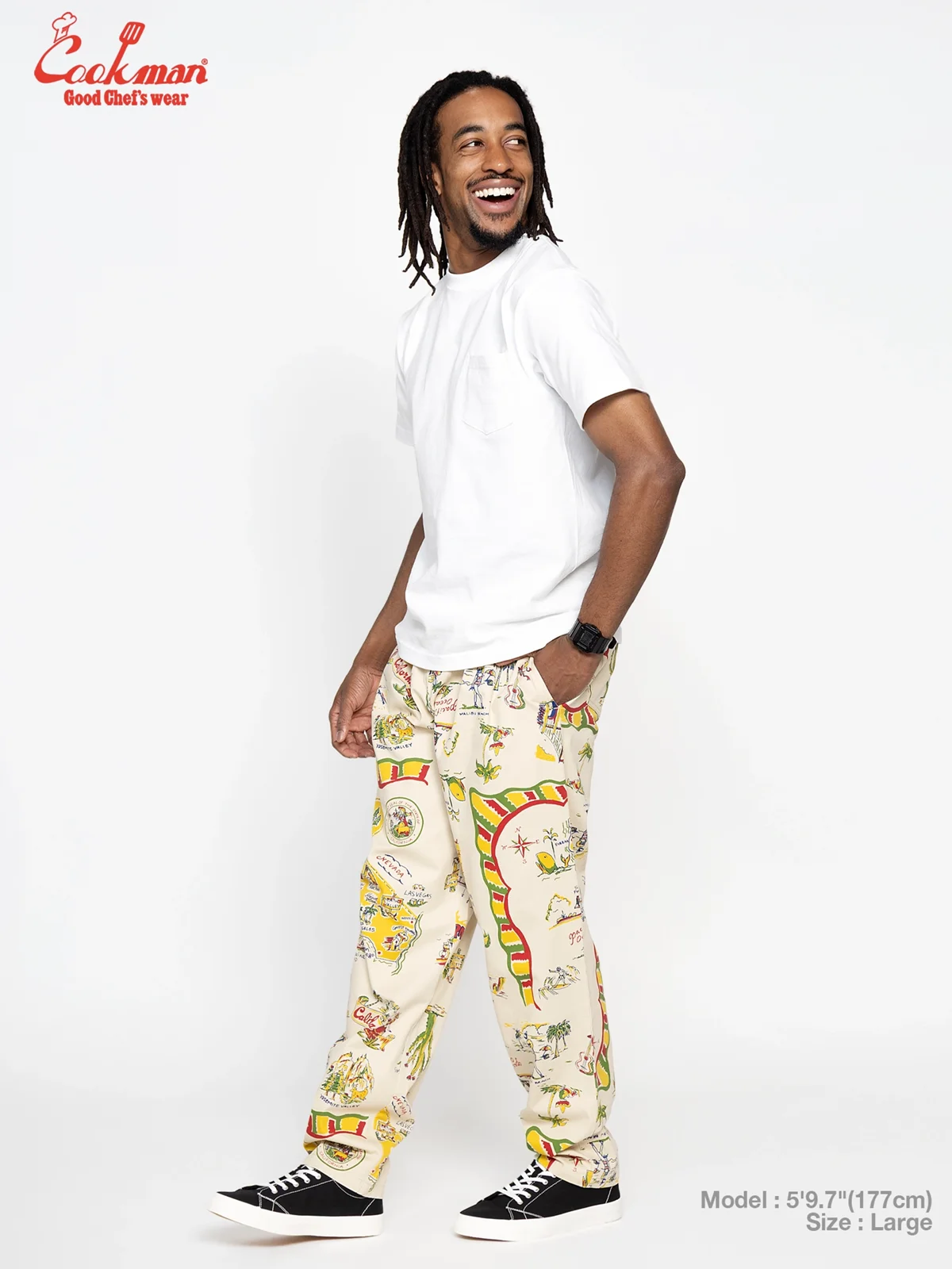 �����եѥ�� Chef Pants Souvenir Map California