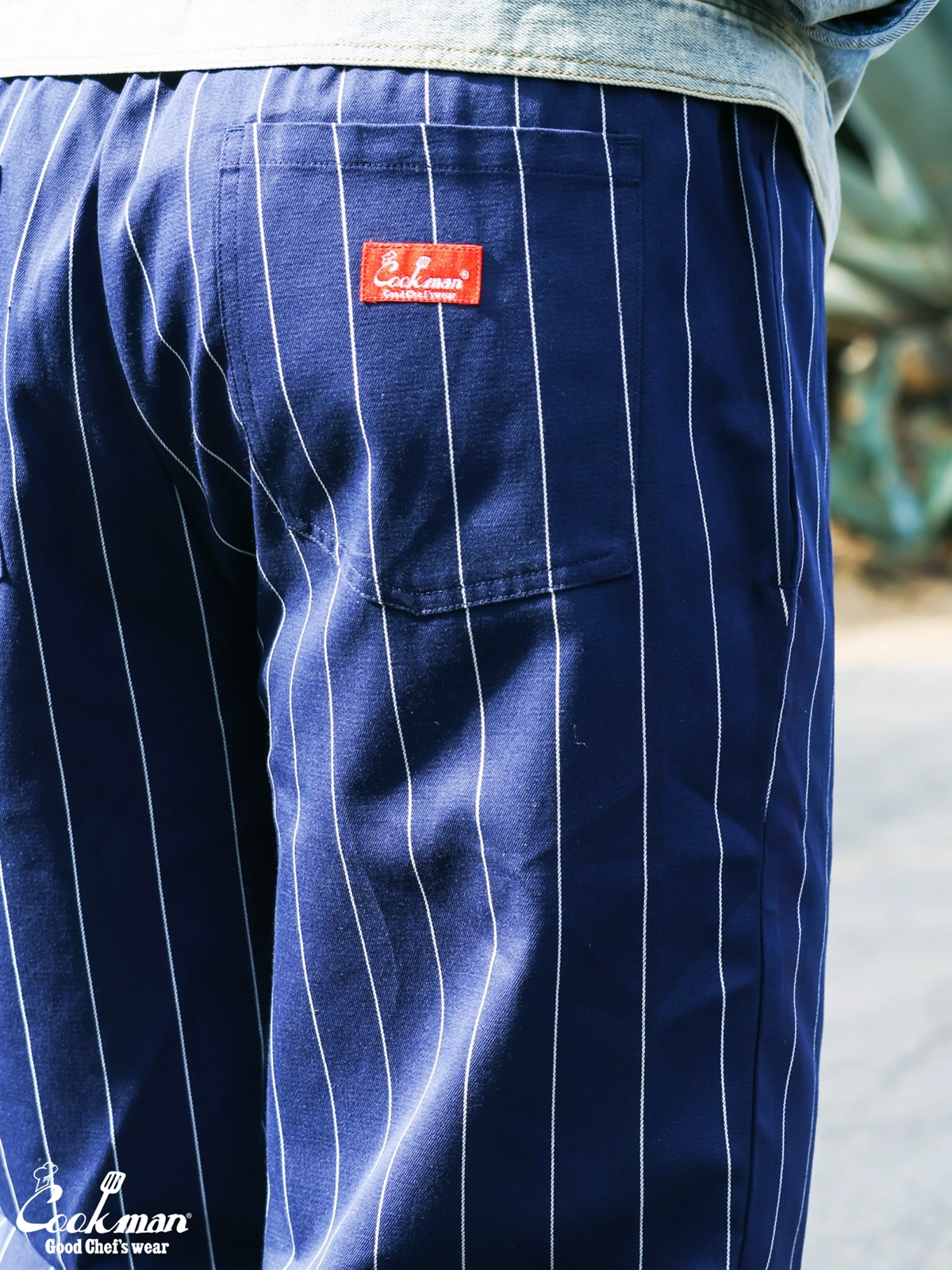 �����եѥ�� Chef Pants Pencil Stripe Navy