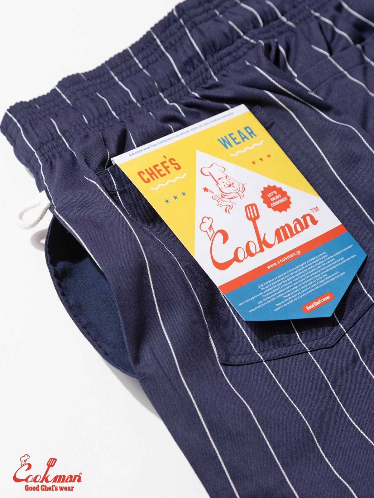 �����եѥ�� Chef Pants Pencil Stripe Navy