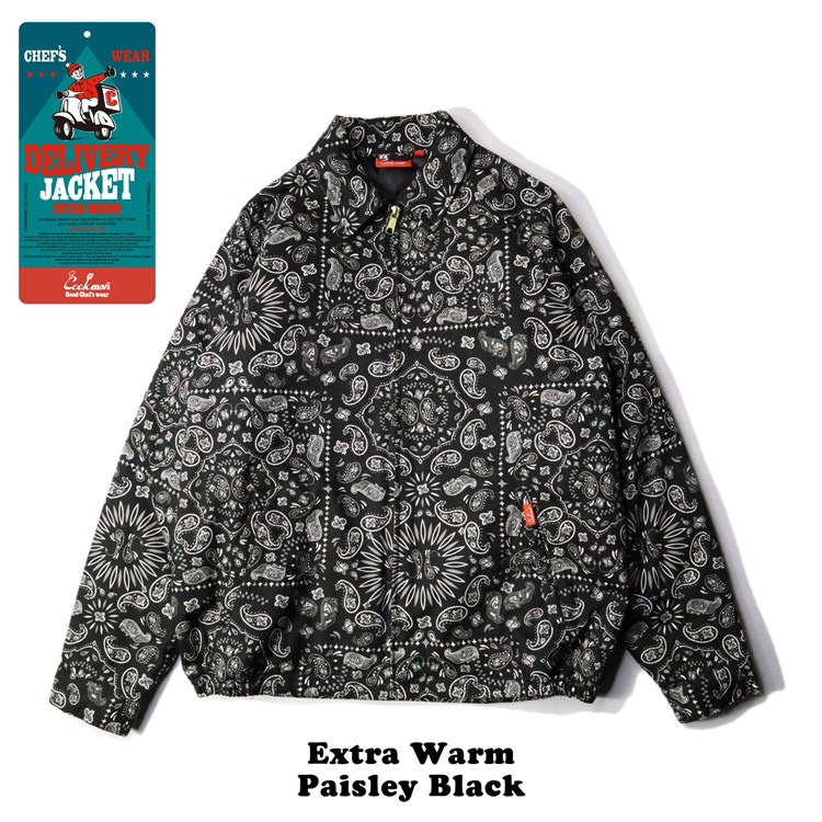 �ǥ�Х꡼���㥱�å� Delivery Jacket EX Warm Paisley Black