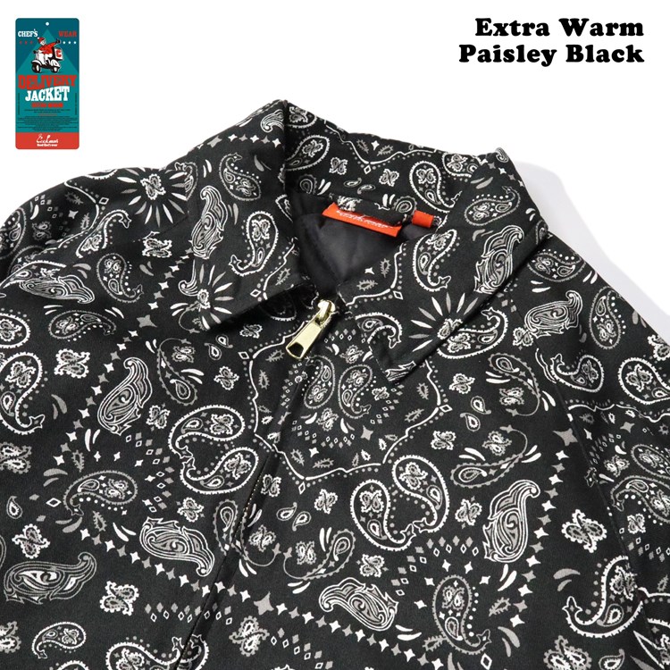 �ǥ�Х꡼���㥱�å� Delivery Jacket EX Warm Paisley Black