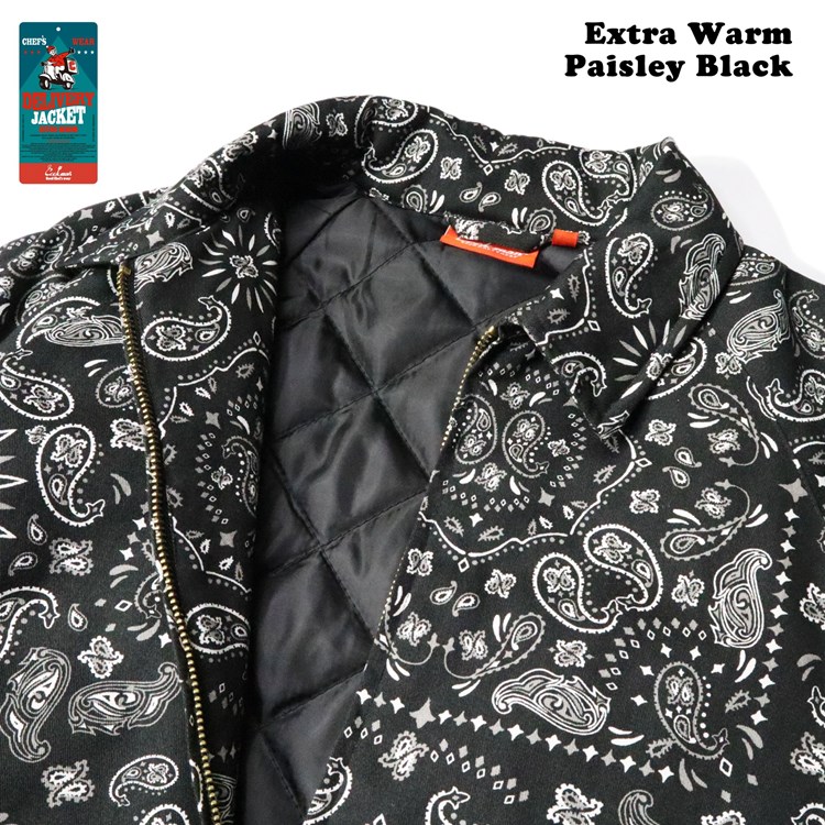 �ǥ�Х꡼���㥱�å� Delivery Jacket EX Warm Paisley Black