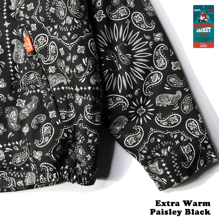 �ǥ�Х꡼���㥱�å� Delivery Jacket EX Warm Paisley Black