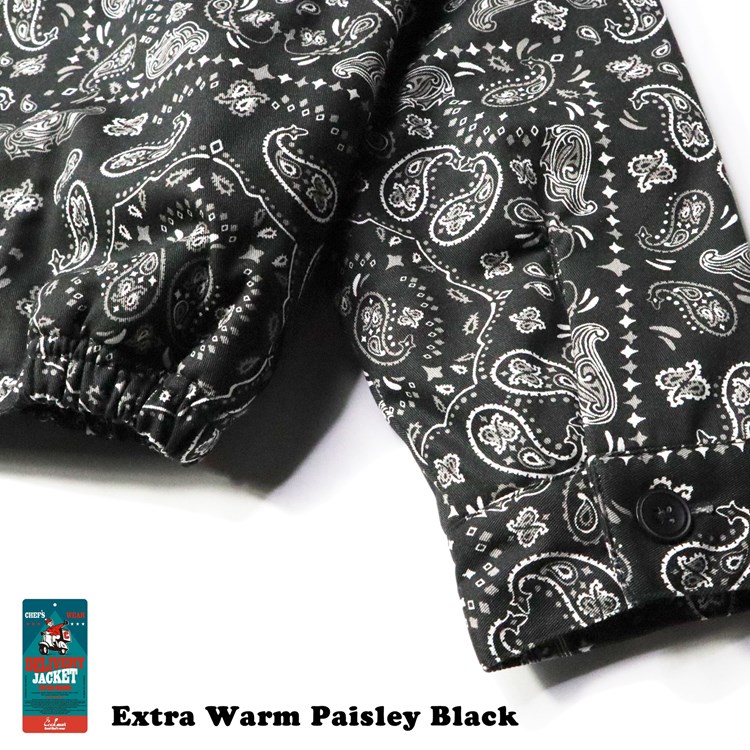 �ǥ�Х꡼���㥱�å� Delivery Jacket EX Warm Paisley Black